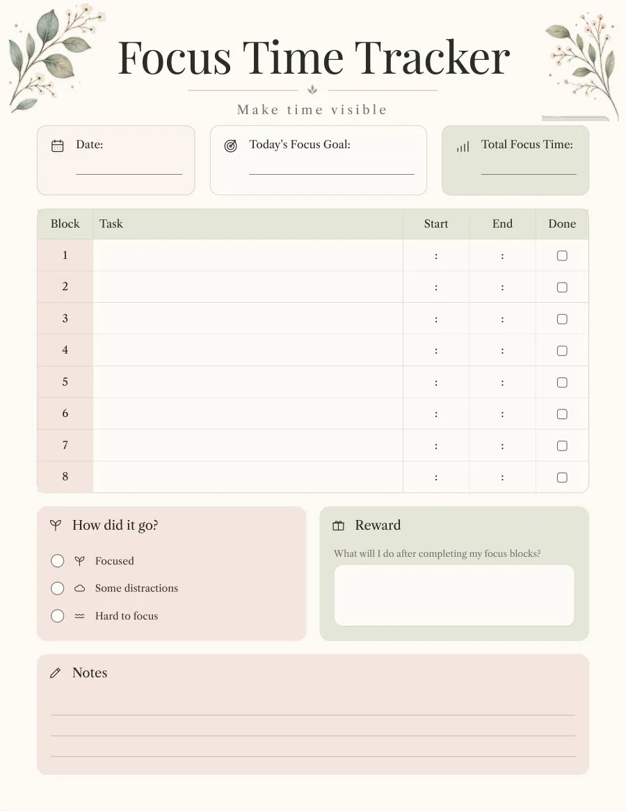 Focus Time Tracker